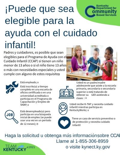 Child Care Assistance Program Spanish Flyer
