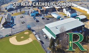 Birds eye view of the Saint Rita Catholic School campus
