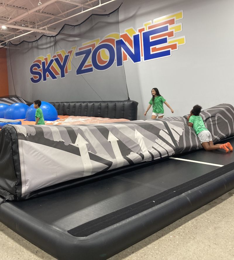 Students at Sky Zone